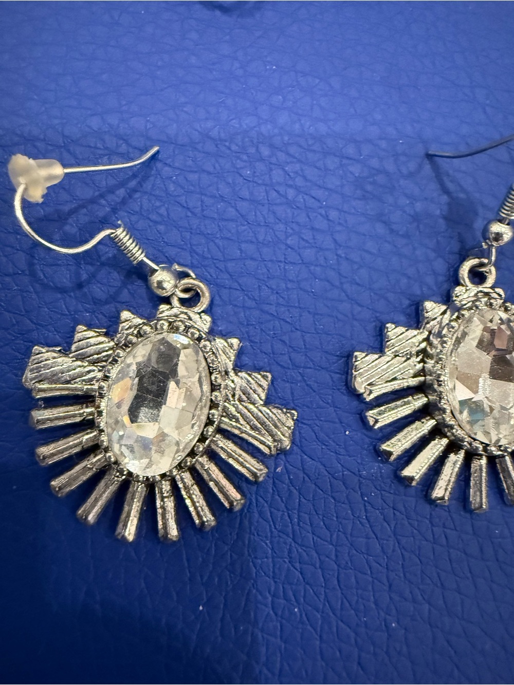 Silver Crystal Necklace & Earrings Set - Picture 3 of 6